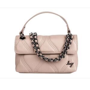 Lug Cadence Mini Vegan Leather Date Night Crossbody Bag - Sand Taupe